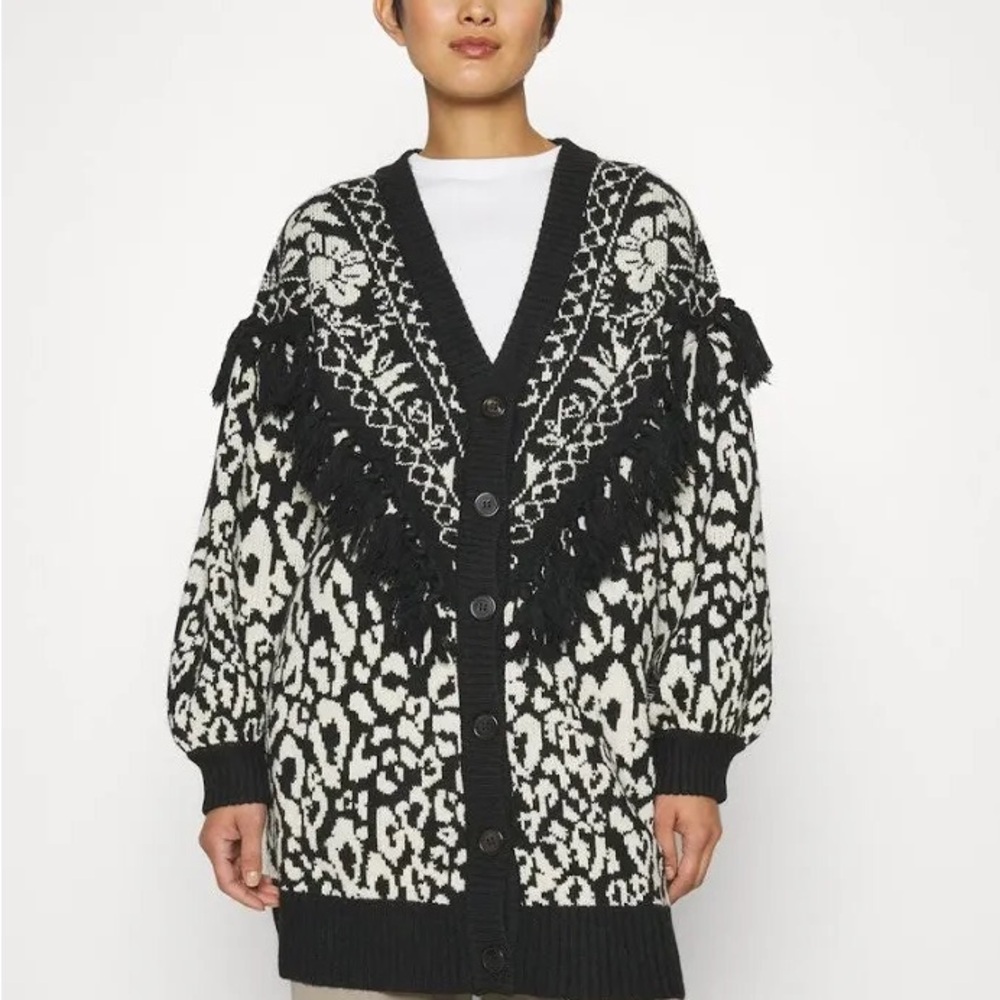 Farm Rio Pineapple Garden Knit Cardigan